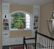 Painted Window Unit for Stair Landing