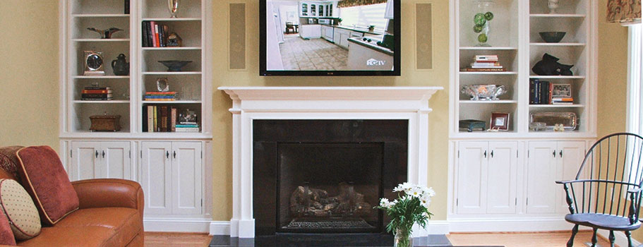 fire place cabinets chester county